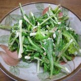 レンジで簡単！水菜のサラダ